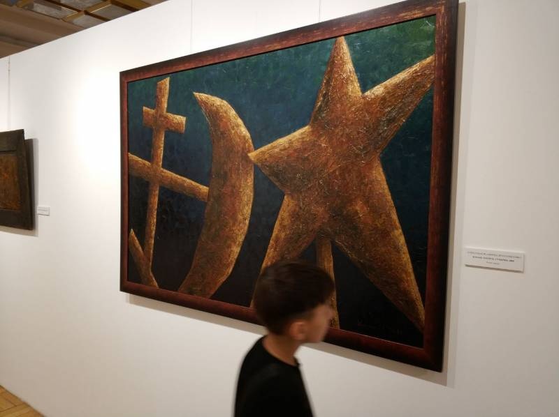 В жанре абстракционизма.А.Шаймарданов