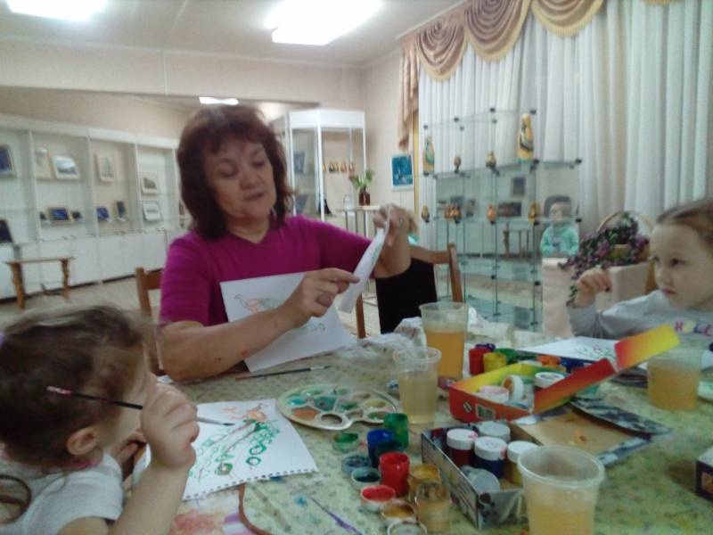 Художественный салон ДДН Родник Рисование Павлина 39