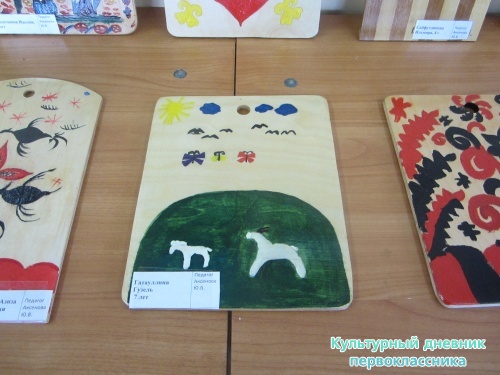 выставка наших рисунков и поделок "Радуга народного творчества"