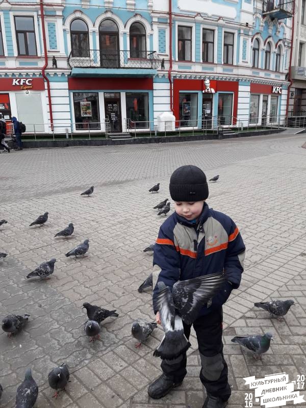 Встреча с голубями и как мы из кормили.61708