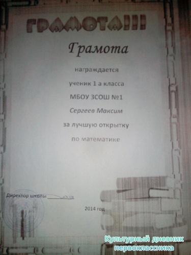 1 МЕСТО