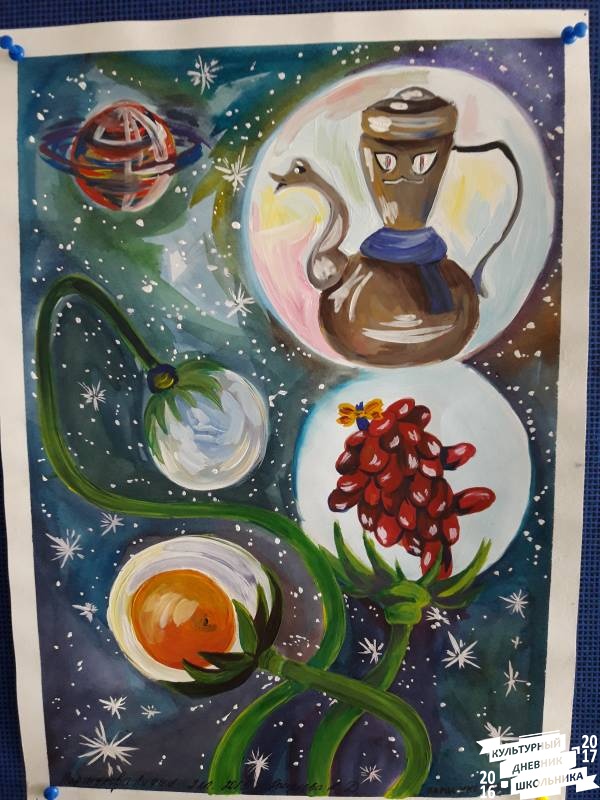 Вселенная становится ближе. Выставка работ. Художественная школа.63625