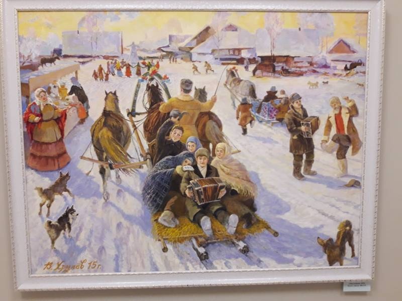 Выставка Виктора Хрулёва "Человек и природа глазами художника". Альметьевская картинная галерея.97218