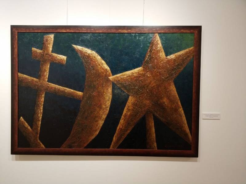 В жанре абстракционизма.А.Шаймарданов