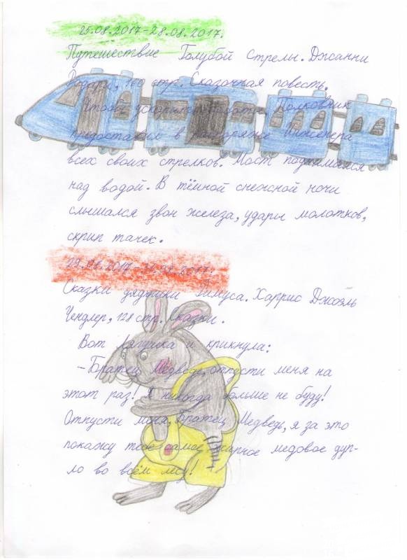 Самый интересный читательский дневник среди 2-х классов РТ75965