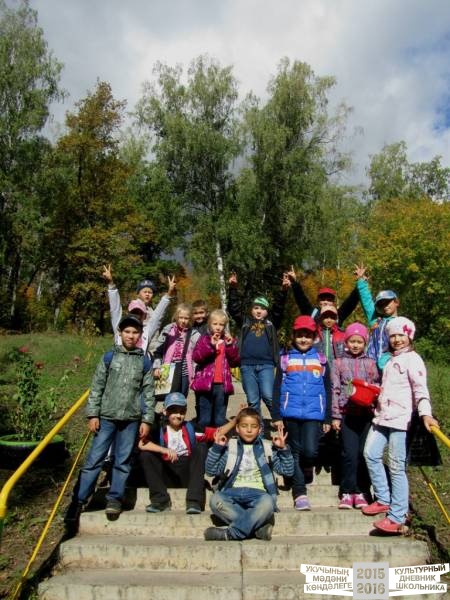 Поход с классом в лес.
