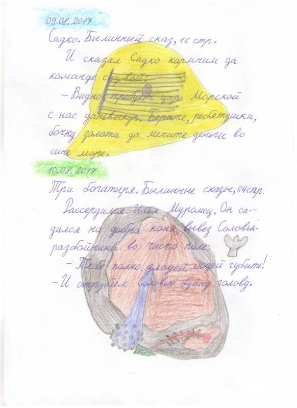 Самый интересный читательский дневник среди 2-х классов РТ75961