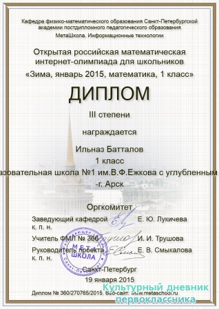 Мои достижения