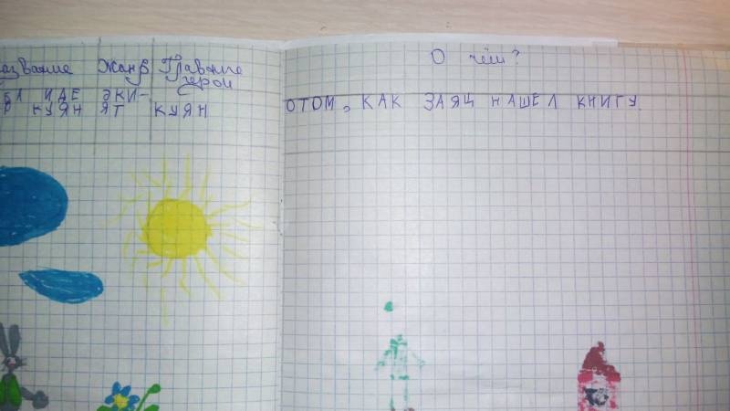 Мой первый "Читательский дневник". 7.11.2017г.90365