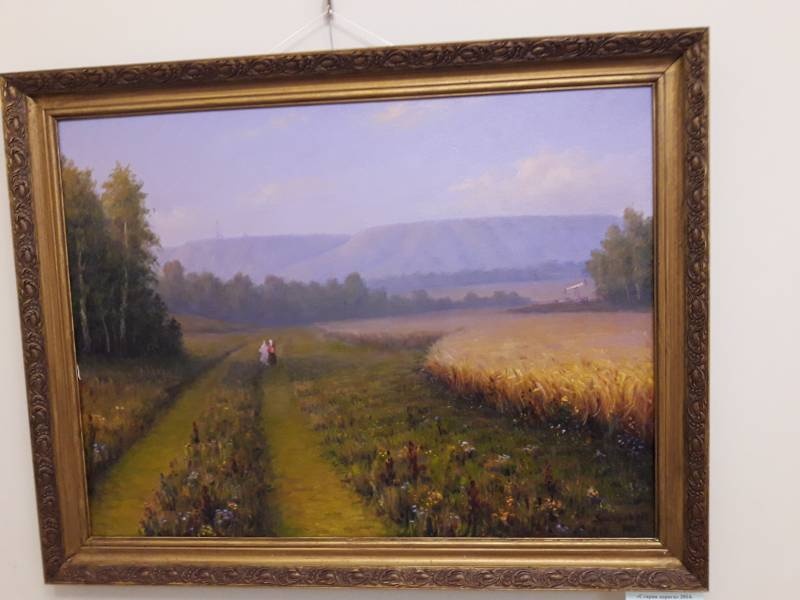 Выставка  Мансура Закирова "Просторы родного края". Альметьевская картинная галерея".97052