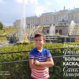 Петергоф, фонтан "Большой каскад". Июль 2021 г.
