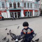 Встреча с голубями и как мы из кормили.61703