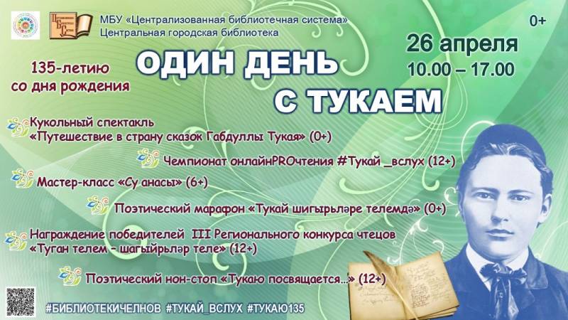 День рождения Габдуллы Тукая в Центральной городской библиотеке города Набережные Челны (0+)