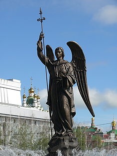 Фонтан архангел Гавриил г. Йошкар-Ола